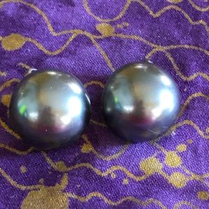 Vintage Plastic Bubble Clip Earrings